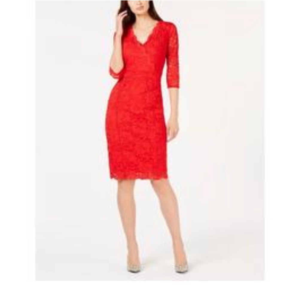 Alfani Red Lace dress